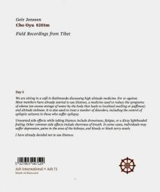 Cho Oyu 8201m: Field Recordings from Tibet